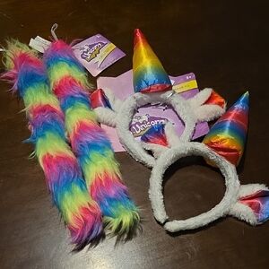Rainbow Unicorn Costume Set x2